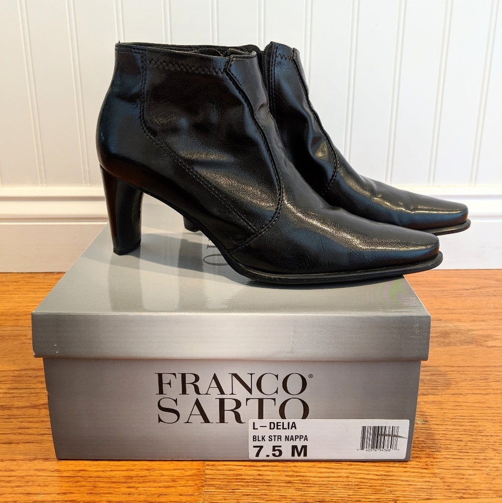 Franco Sarto booties faux leather